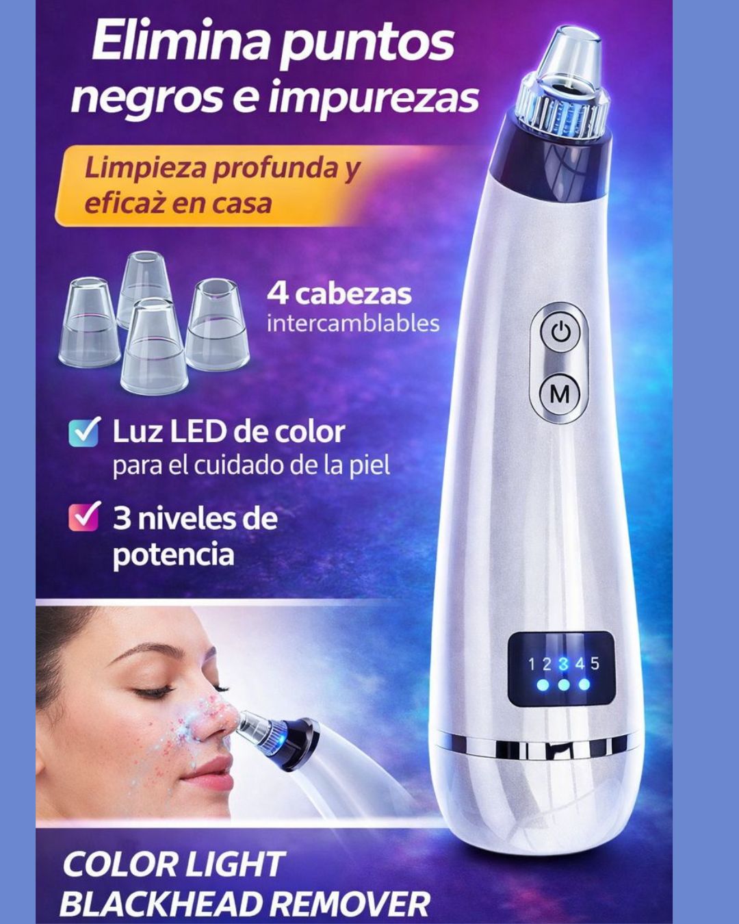 Limpiador facial de poros