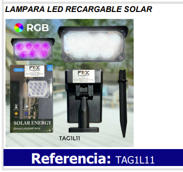 Lámpara LED solar compacta