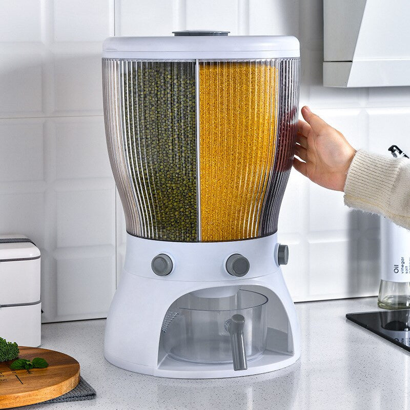 Dispensador doble de cereales